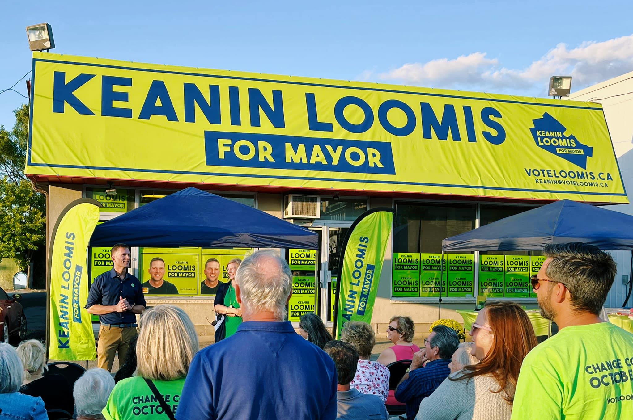 Keanin Loomis for Mayor Event.